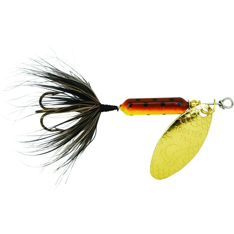 Yakima Bait Worden's Original Rooster Tail, Inline Spinnerbait Fishing  Lure, Brown Trout, 1/24 oz.
