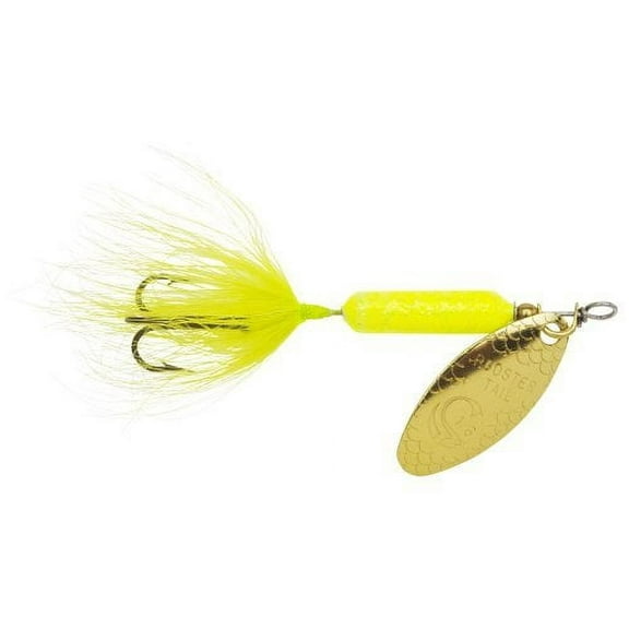 Yakima Bait Worden's Original Rooster Tail Fishing Lure, Glitter Chartreuse, 1/16 oz., Size 12, 206 GCHR