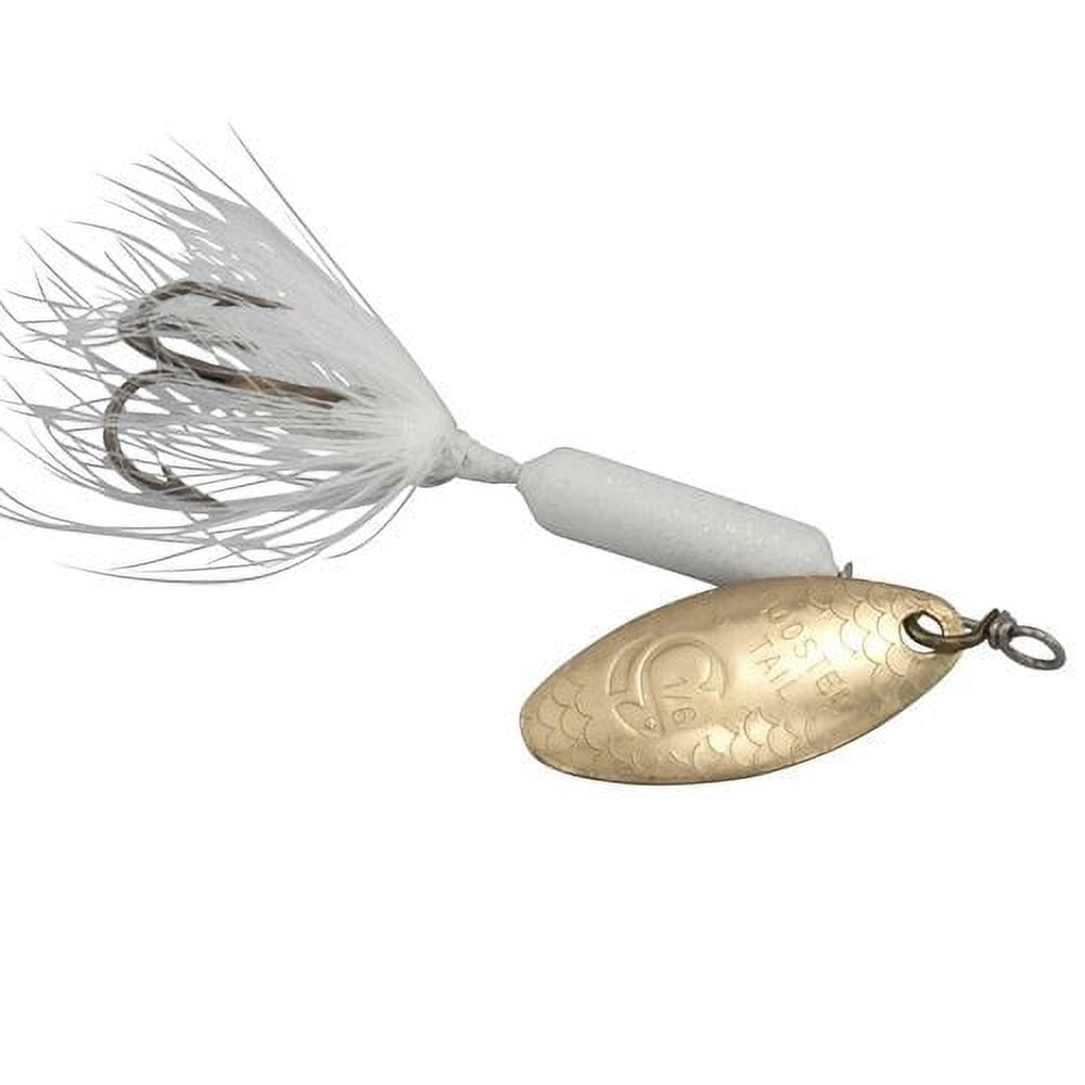 Yakima Bait Worden's Original Rooster Tail, Inline Spinnerbait Fishing Lure,  Glitter White, 1/6 oz. 