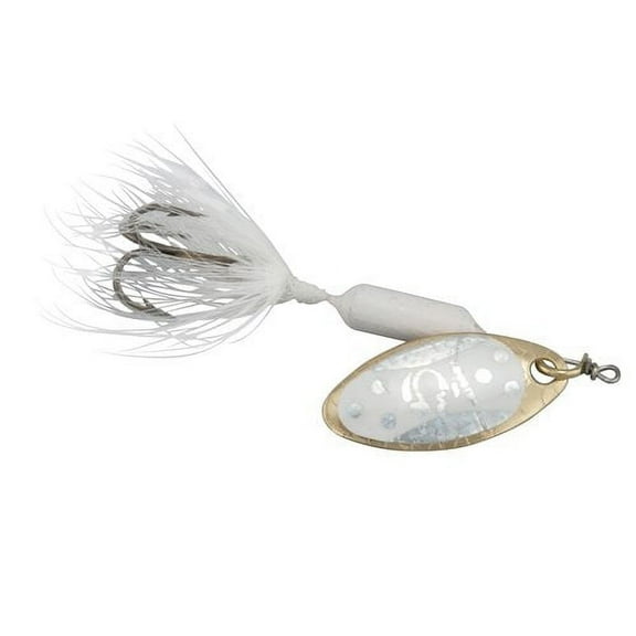 Yakima Bait Worden's Original Rooster Tail, Inline Spinnerbait Fishing Lure, Glitter White Tux, 1/16 oz.