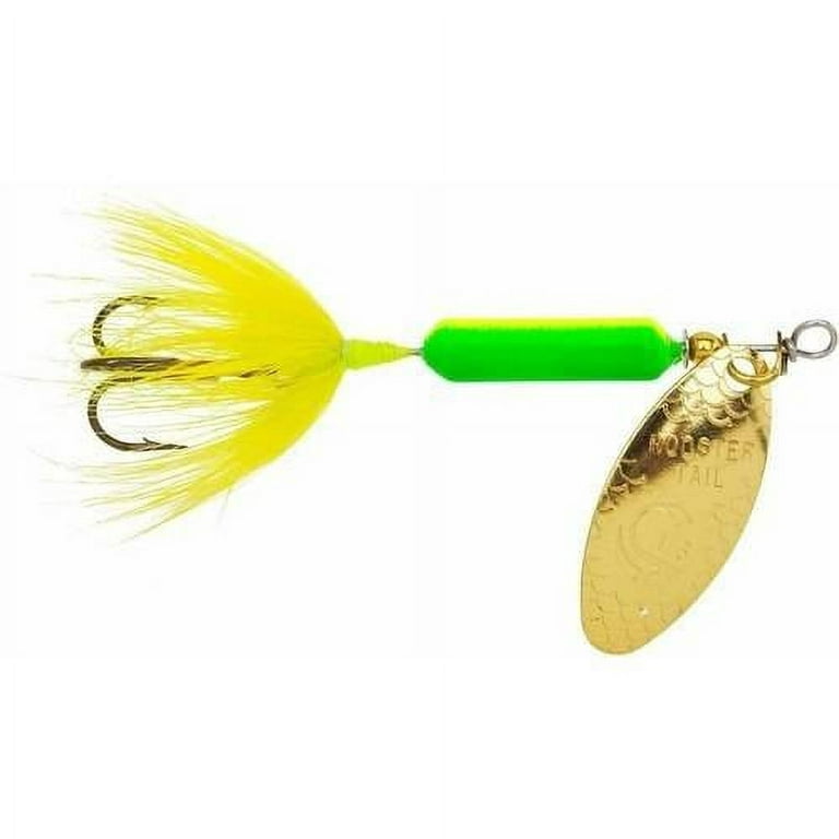 Yakima Bait Worden's Original Rooster Tail, Inline Spinnerbait Fishing Lure,  Lime Chartreuse, 1/6 oz. 