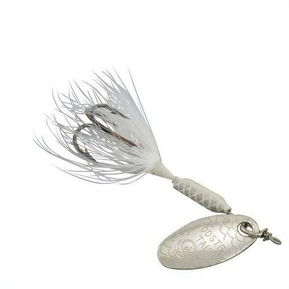 Yakima Bait Worden's Original Rooster Tail, Inline Spinnerbait Fishing Lure, White, 1/24 oz