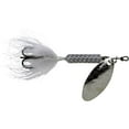 thumbnail interactive-video image 1 of Yakima Bait Worden's Original Rooster Tail Lure, Inline Spinnerbait Fishing Lure, White, 1/24 oz., 1 of 17