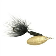 Yakima Bait Wordens Original Single Hook Rooster Tail Lure, Glitter Black, 1/8 oz.