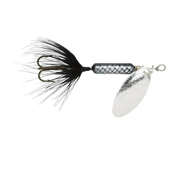 Yakima Bait Worden's Original Single Hook Rooster Tail Lure, Glitter White, 1/8 oz.