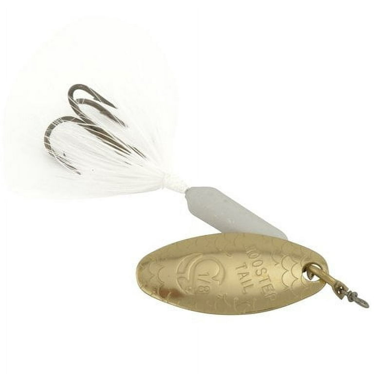Yakima Bait Worden's Original Single Hook Rooster Tail Lure, Glitter White,  1/8 oz. 