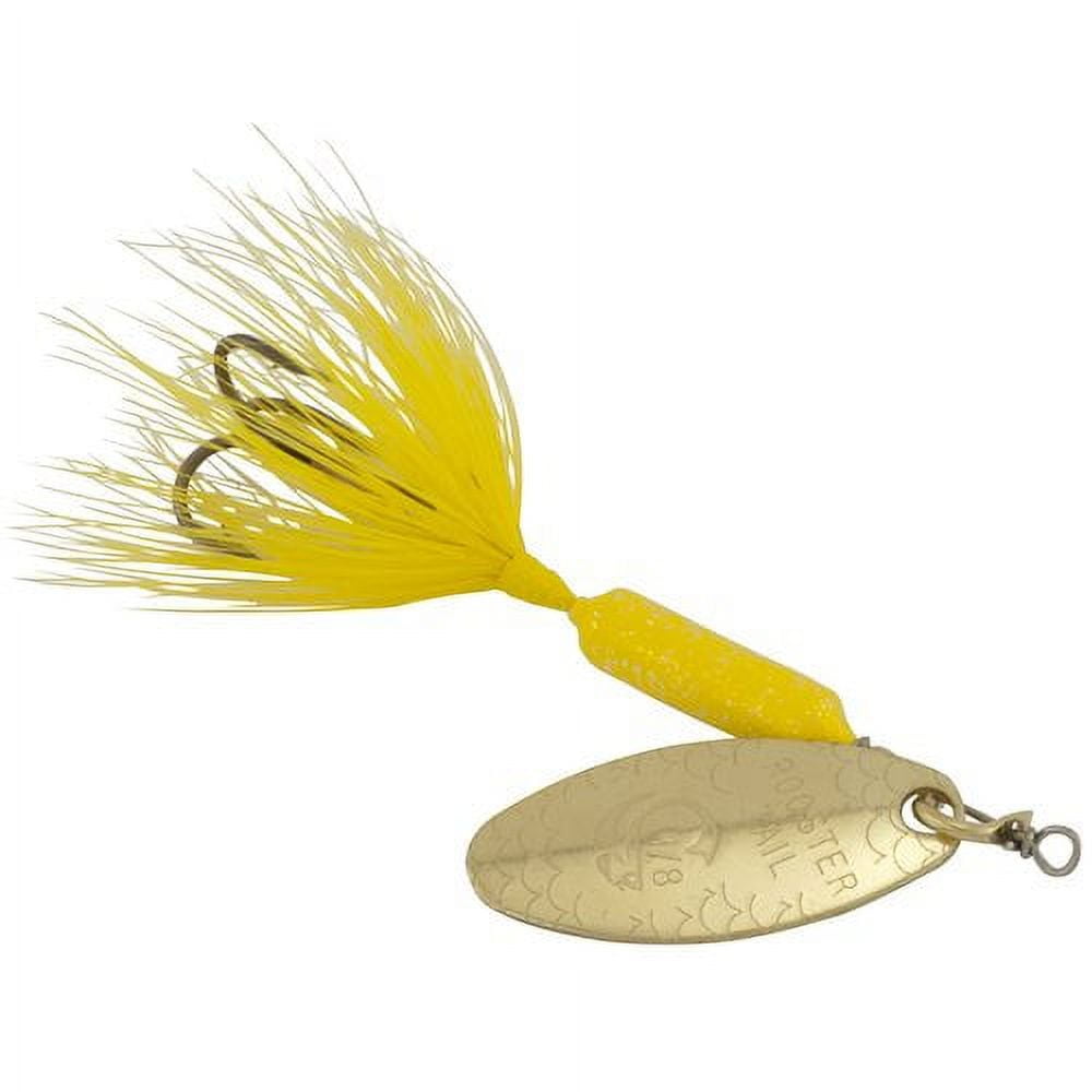 Yakima Bait Worden's Original Single Hook Rooster Tail Lure, Glitter  Yellow, 1/8 oz. 