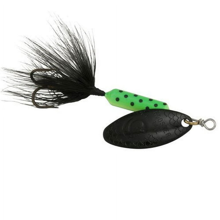 Yakima Bait Worden's Original Single Hook Rooster Tail Lure, Lime  Chartreuse Dot, 1/6 oz.