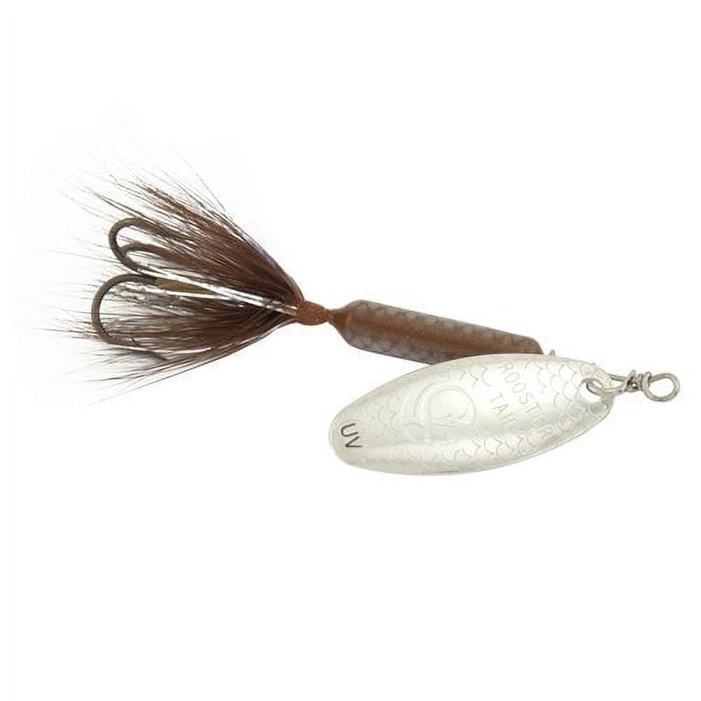 Yakima Bait Worden's Original UV Coated Rooster Tail, Inline Spinnerbait Fishing Lure, Tinsel Brown, 1/6 oz.