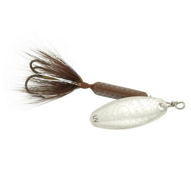 Yakima Bait Worden's Original UV Coated Rooster Tail, Inline Spinnerbait  Fishing Lure, Tinsel Brown, 1/6 oz.