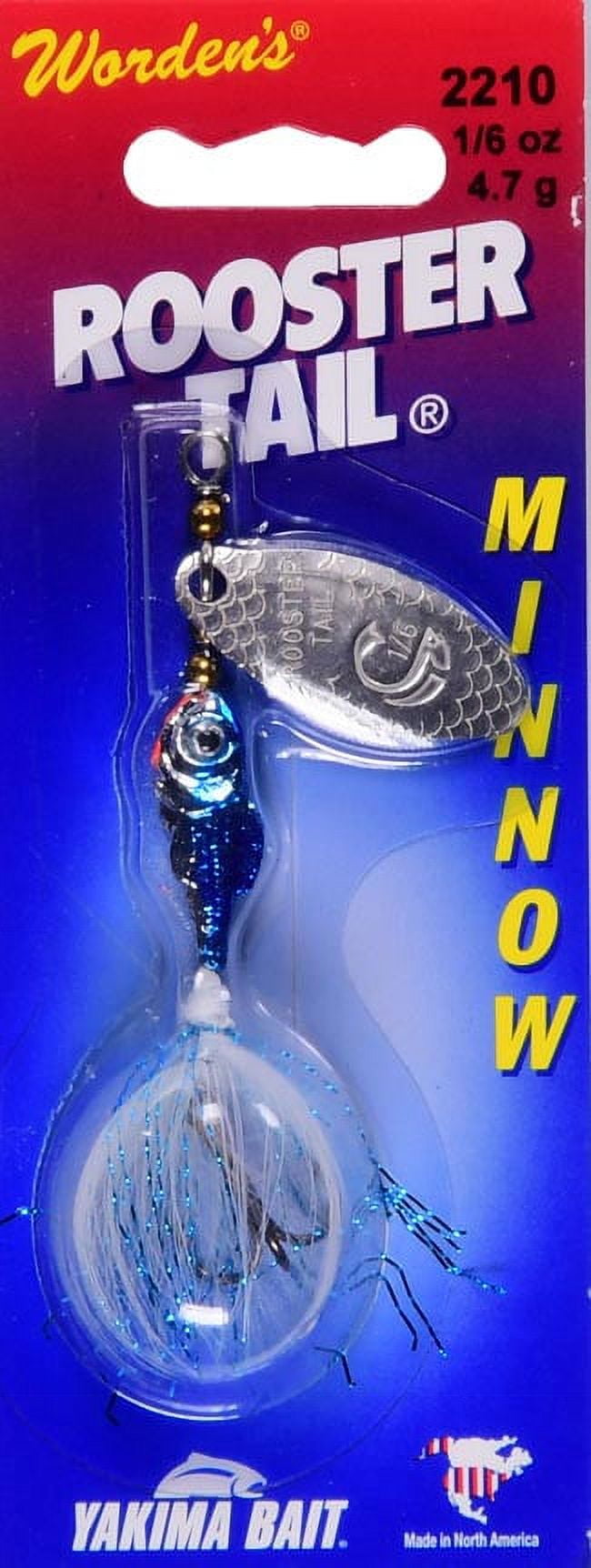 Yakima Bait Worden's Rooster Tail Blue Silver Minnow Fishing Lure