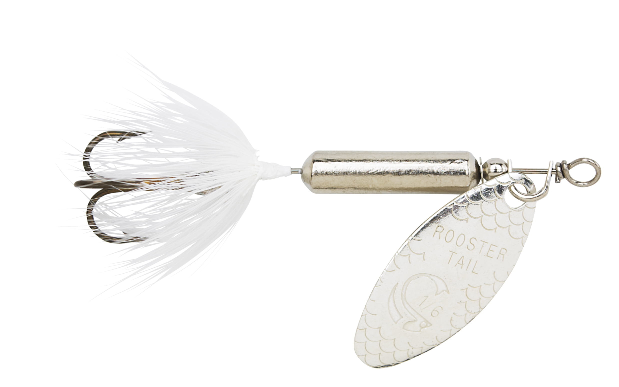 Yakima Bait Worden's Rooster Tail Fishing Lure, Chrome White, 1/2 oz., 216 JT CHWT