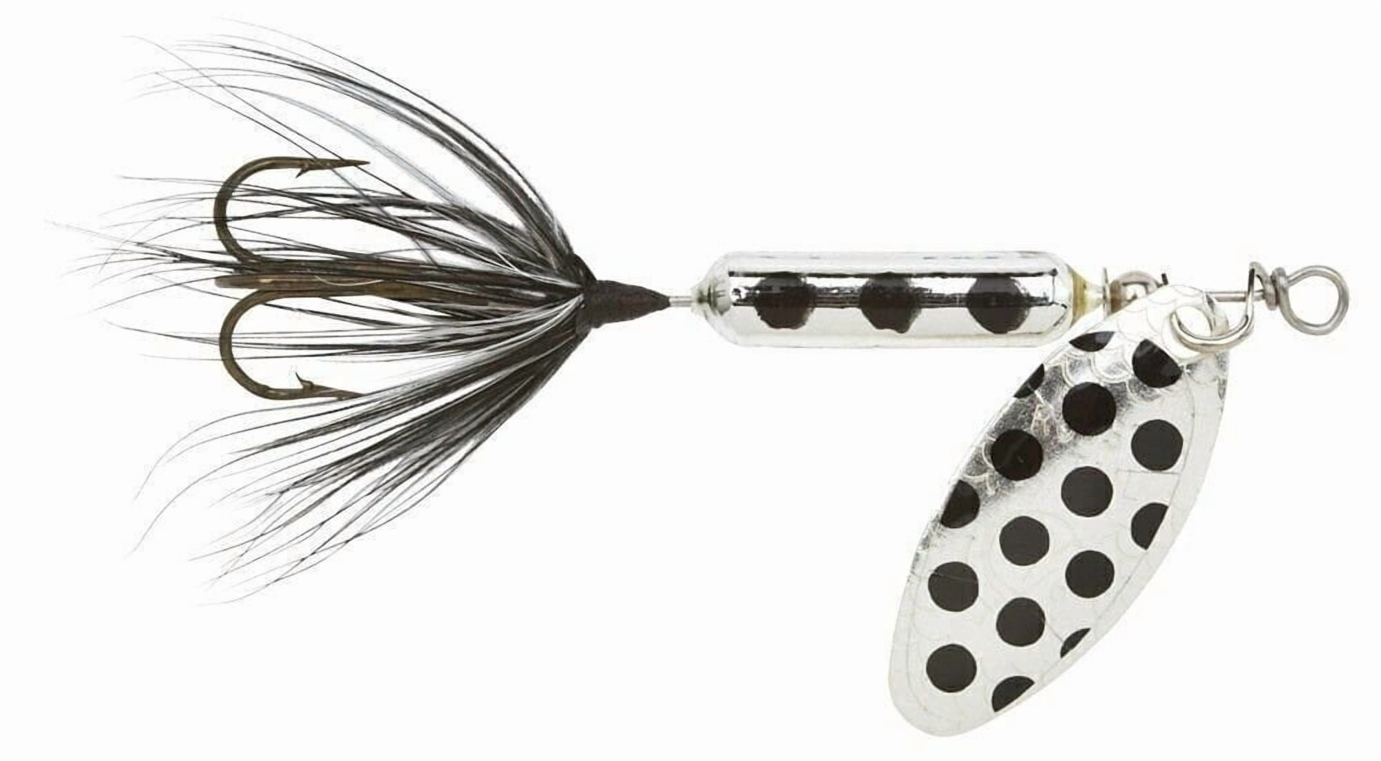 Yakima Bait Worden's Rooster Tail, Inline Spinnerbait Fishing Lure, Metallic Silver Spot, 1/8 oz.