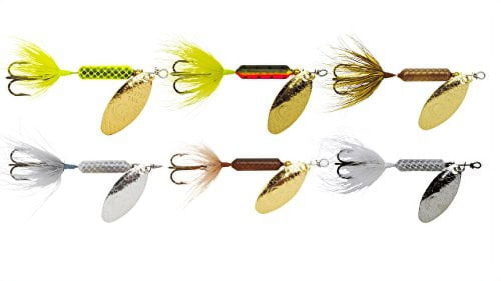 Yakima Bait Worden's Rooster Tail Spinner Trophy Fishing Lure Kit, Assorted  Colors, 1/16 oz., 6 Count, 222 Y349