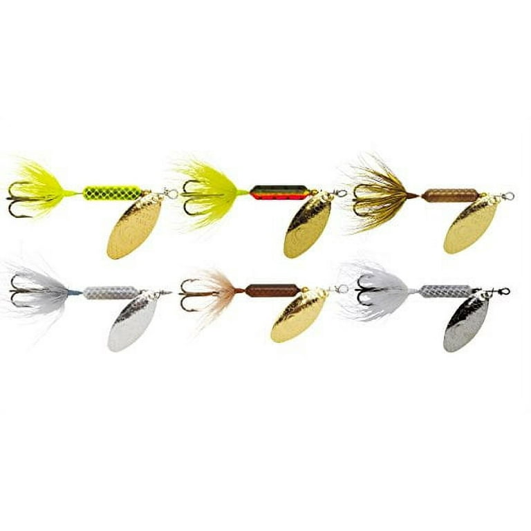 Fishing Lure, Lot of (6) spinners, 3 generic 1/8oz Rooster Tail, Trout, Bass