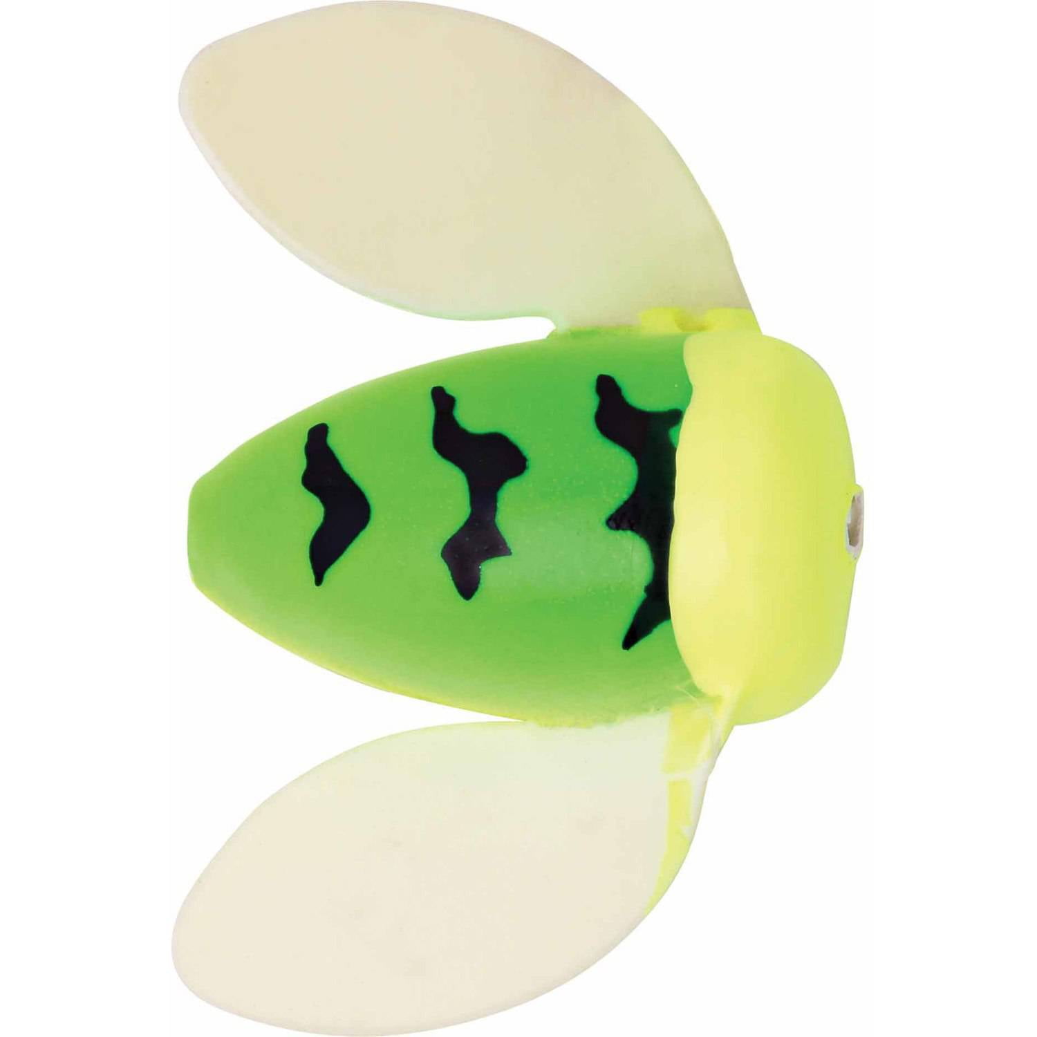 Yakima Bait Worden's Spin-N-Glo 9/16" Drift Bobbers, Lime Chartreuse Tiger, Size 10, 3 Count