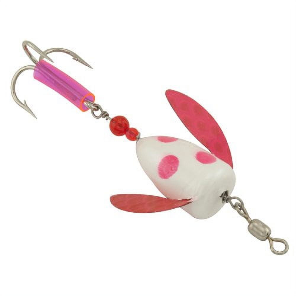 Yakima Bait Rigged Spin N Glo Rig Pearl /Pink Dots