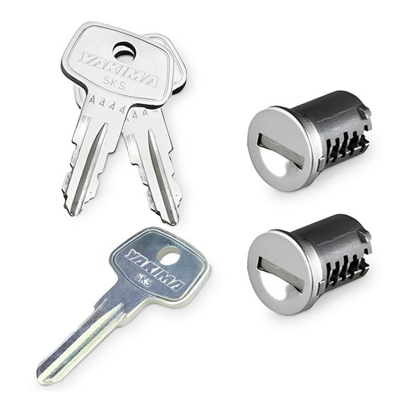 Yakima Car Rack System Component SKS Lock Core Kit with Key (2 Pack)