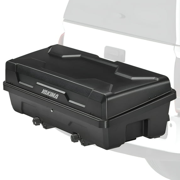 Yakima EXO SwingBase Hitch Base Rack & EXO GearLocker Car Rooftop Cargo Carrier Box, Black