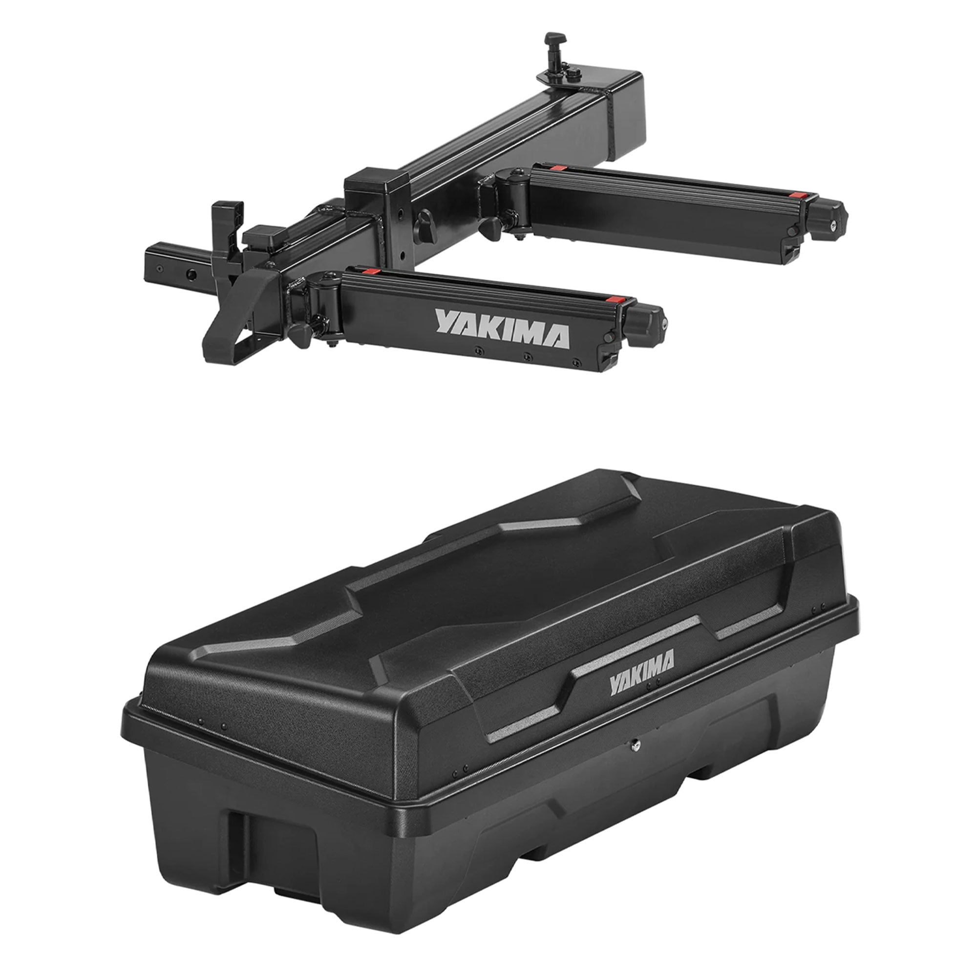 Yakima EXO SwingBase Hitch Base Rack \u0026 EXO GearLocker Car Rooftop Cargo Box