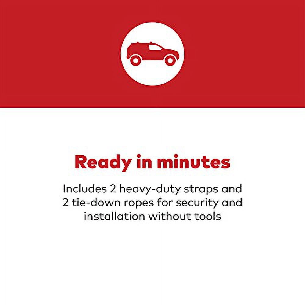 Yakima EasyTop Temporary Roof Rack with Heavy Duty Straps, Double ...