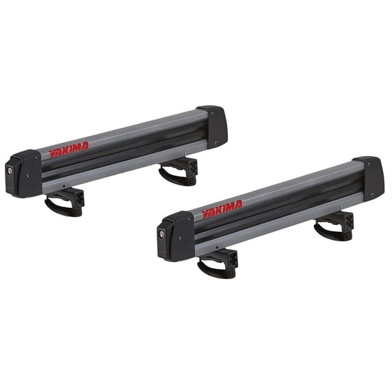Yakima FreshTrack 6 Universal Roof Top Mount Ski and Snowboard Rack, Black