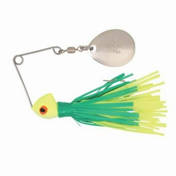 Yakima - Hildebrandt H0DANC-GRNCHR Hildebrandt Spin Dandy, Chartreuse Head-Green & Chartreuse, 0.12 oz.