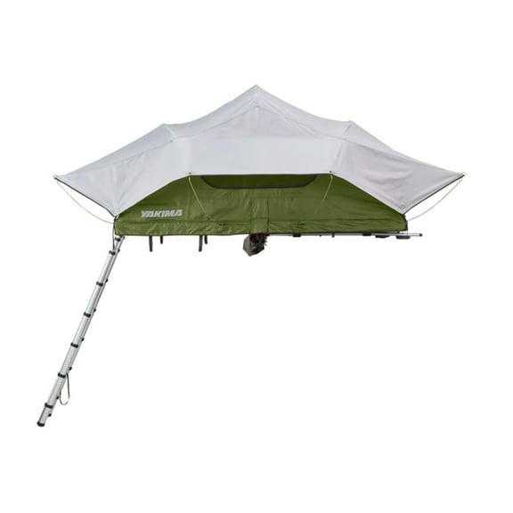 Yakima SkyRise Medium Rooftop Camping Tent for 3 People with Ladder, Green