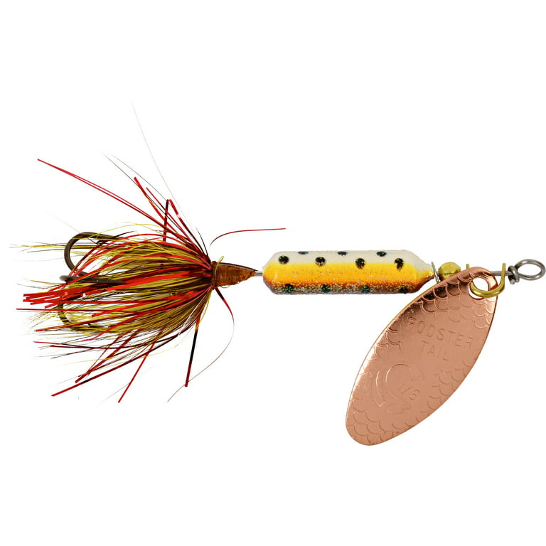 Yakima Worden's Original Rooster Tail Spinners Copper Tinsel Brown Trout 