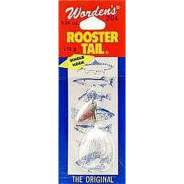 Yakima Worden's Rooster Tail Lure, Chrome Whitetail, 1/24 Oz.
