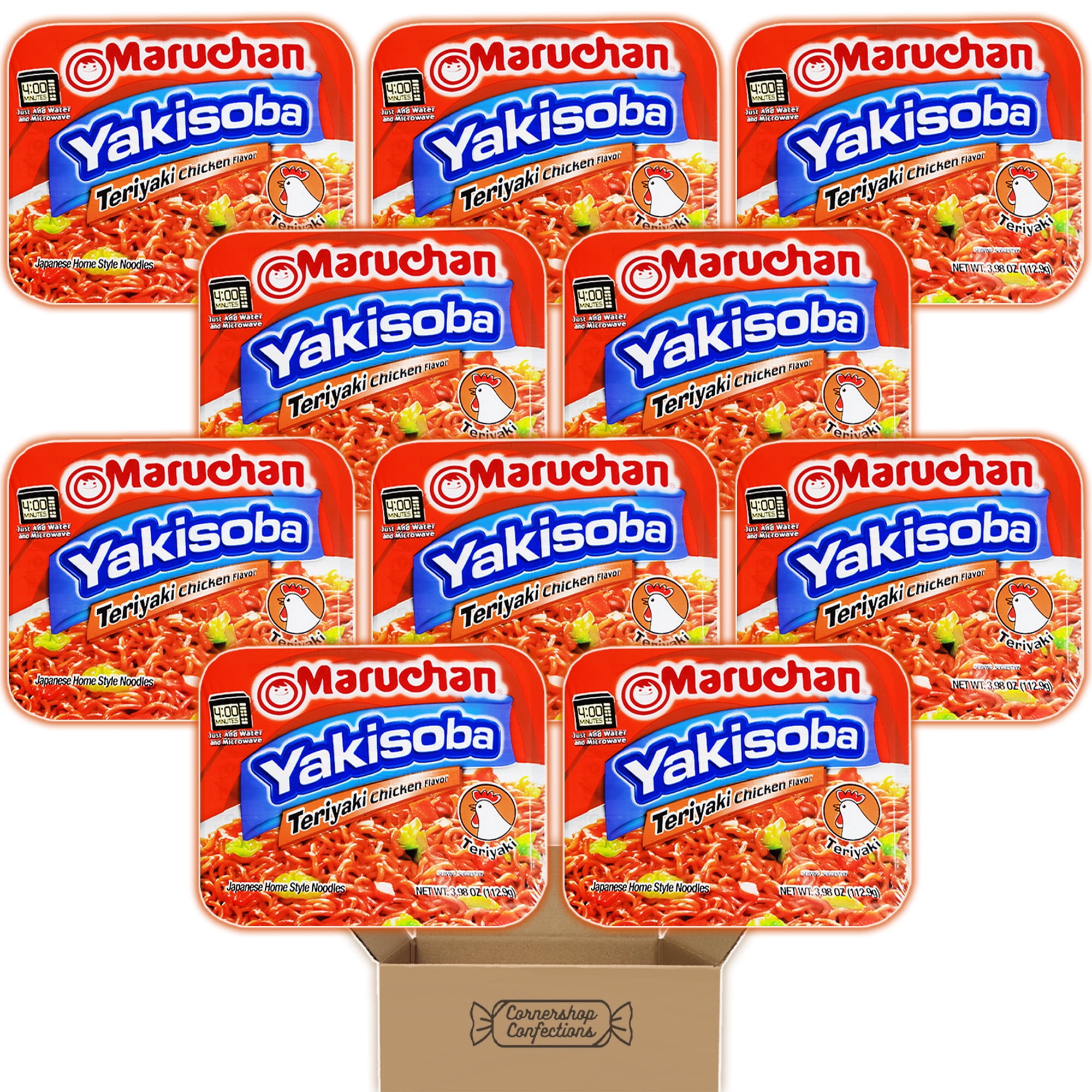 Yakisoba Noodle Teriyaki Chicken Flavor - 10 Tray Bulk Pack - Each