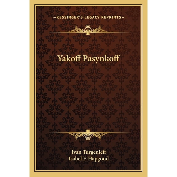 Yakoff Pasynkoff (Paperback)