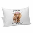 thumbnail image 1 of Yaks Pillow Covers, Linen Long Throw Pillow Case, Farmhouse Country Animals Printed Flower Holiday Pillow Protector Decorative Cushion Cover for Living Room/Bedroom 12" x 20", 1 of 8