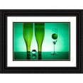thumbnail image 1 of Yakubovitch, Azriel 24x17 Black Ornate Wood Framed with Double Matting Museum Art Print Titled - Green Glass 13, 1 of 4