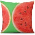 thumbnail image 1 of Yakuyir Green Summer Watermelon Throw Pillow Covers 18x18 Set 1 Sweet Farmhouse Boho Modern Decor Cute Watermelons Red Fruit Pillows Accents Outdoor Sofa Couch Cases Cushion Home Decorations, 1 of 5