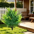 thumbnail image 1 of Yakvarog 17 Inch Spring Artificial Ferns for Outdoors with Ground Stake, Realistic Fake Ferns for Outdoor Planter, Large Fake Fern Artificial Plants Porch Patio Garden Decor, 1 of 6