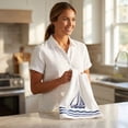 thumbnail image 1 of Yakvarog Nautical Kitchen Hand Towels, Soft Touch & Highly Absorbent Quick Dry Towel, 16" x 24", Durable Breathable Hand Towels for Wiping Cups, Dishes, Countertops, Summer Home Decor, 1 of 7