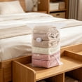 thumbnail image 1 of Yakvarog Non-pumping Vacuum Seal Bags for Clothing Travel, Thickened Reusable 80% Compression Storage Bags for Clothes, Blankets, Pillow, Bedding, Comforters, Small Size, 1 of 7