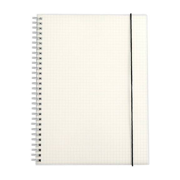 Yakvarog Notebook B5 Grid Spiral Bound Journal Notebooks, Large 10" X 7.4", 80 Sheets, 80gsm Thick Paper Waterproof Hardcover, for Office Women Men Work Writing Notes