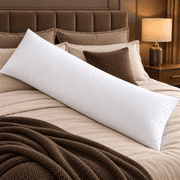 Yalamila Body Pillow Insert for Adults, Soft Fluffy and Breathable Full-Length Support for Side Sleepers, 20 x 54 in, White