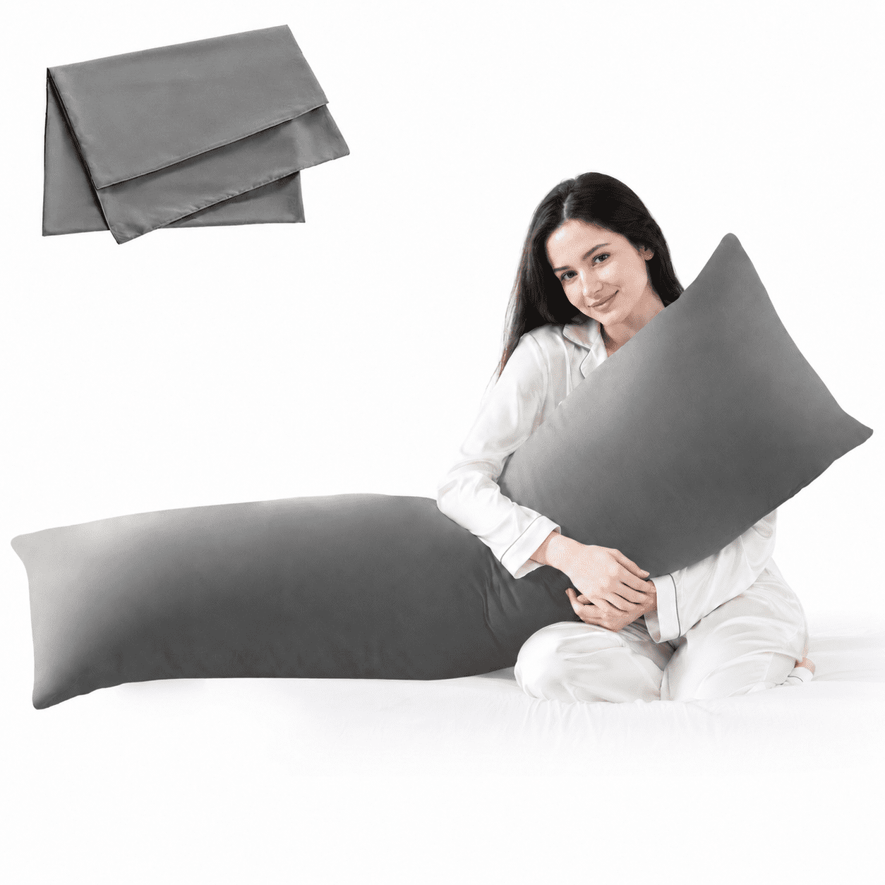 Yalamila Premium Ultra Soft Body Pillow with Removable Pillowcase