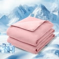 thumbnail image 1 of Yalamila Cooling Blanket for Hot Sleepers,Ultra Soft Lightweight Comforter,Summer Essential,Light Pink,Queen, 1 of 9
