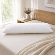 Yalamila Memory Foam Body Pillow Insert for Adults, Full Length Firm Pillow for Side Sleepers, Breathable Long Bed Pillow, 20x54 in, White