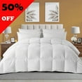 thumbnail image 1 of Yalamila WhatsBedding Heavyweight Down Comforter Duvet White Duvet Insert Cotton Winter Solid, Twin, 1 of 9
