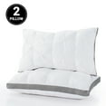 thumbnail image 1 of Yalamila WhatsBedding Hotel Bed Down Feather Shredded Memory Foam Pillow For Sleep,King Size Pillow,20 x 36 Inch- 2 Pack, 1 of 7