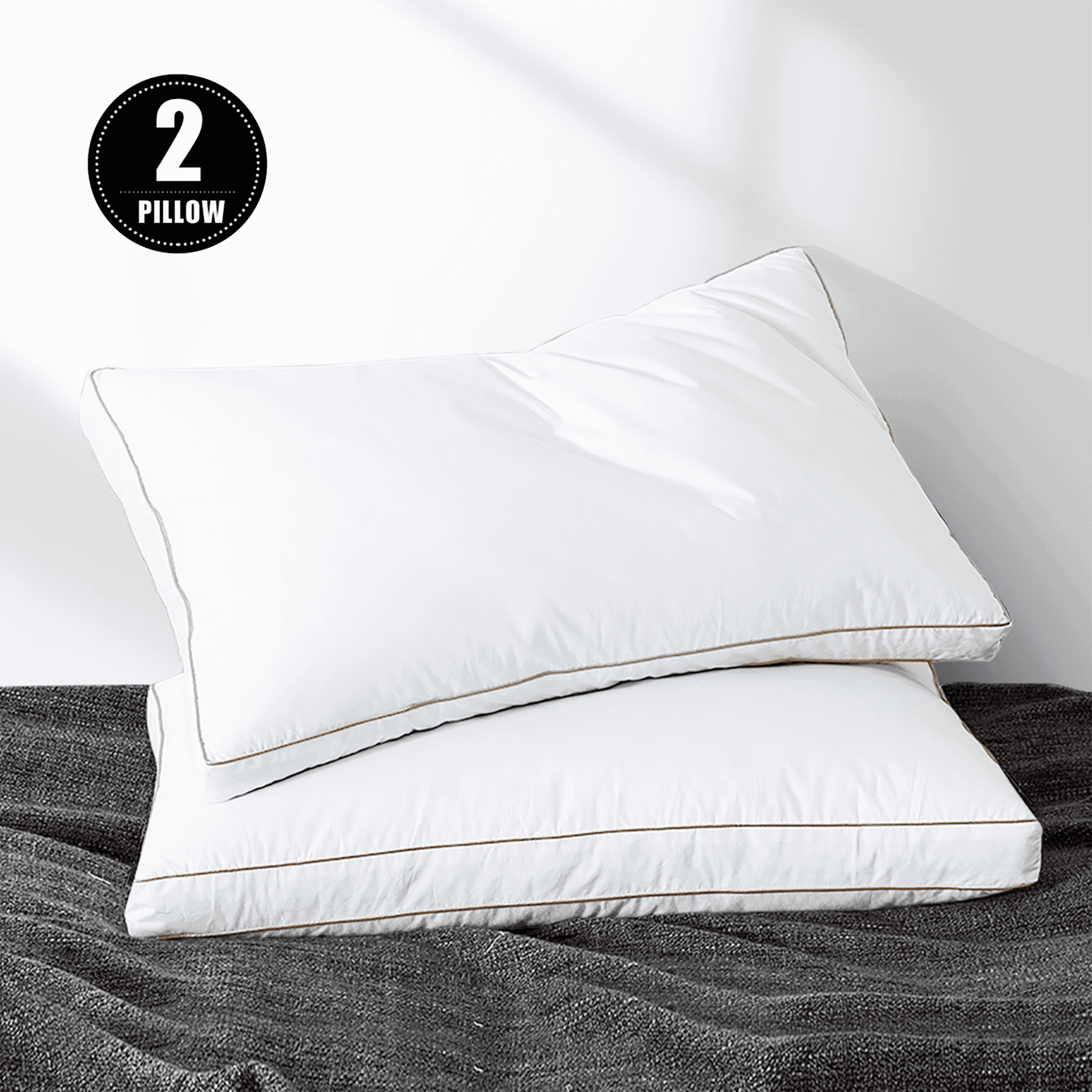 Yalamila WhatsBedding Hotel Bed Down Pillow For Sleep,Queen,20 x 30 Inch- 2 Pack