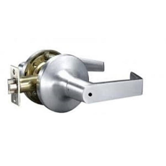 Yale 2.75 in. Backset Commercial Privacy Pacific Beach Lever Grade 1 Cylindrical Lock, Satin Chrome