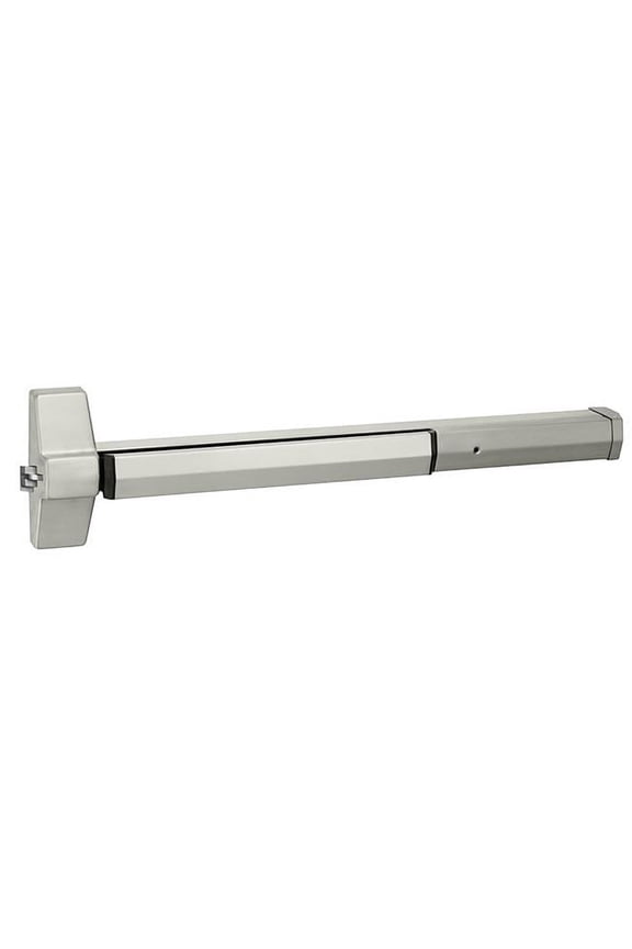 715048630 4 ft. Rim Square Bolt Exit Device - Satin Stainless Steel Finish