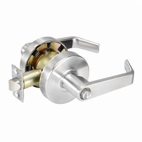 Yale AU4602LN626 2.75 in. Backset Commercial Privacy Augusta Lever Grade 2 Cylindrical Lock, Satin Chrome