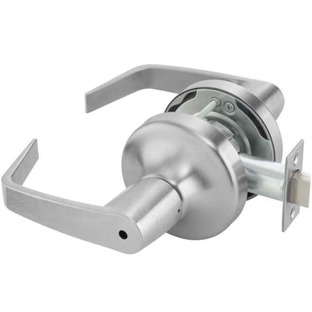 Yale AU4702LN626 2.75 in. Backset Commercial Privacy Augusta Lever Grade 1 Cylindrical Lock, Satin Chrome